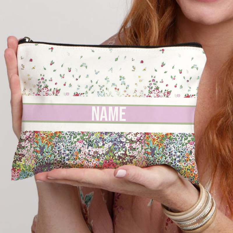 Luxury Skincare Women - Bolsa de cosméticos con nombre personalizado