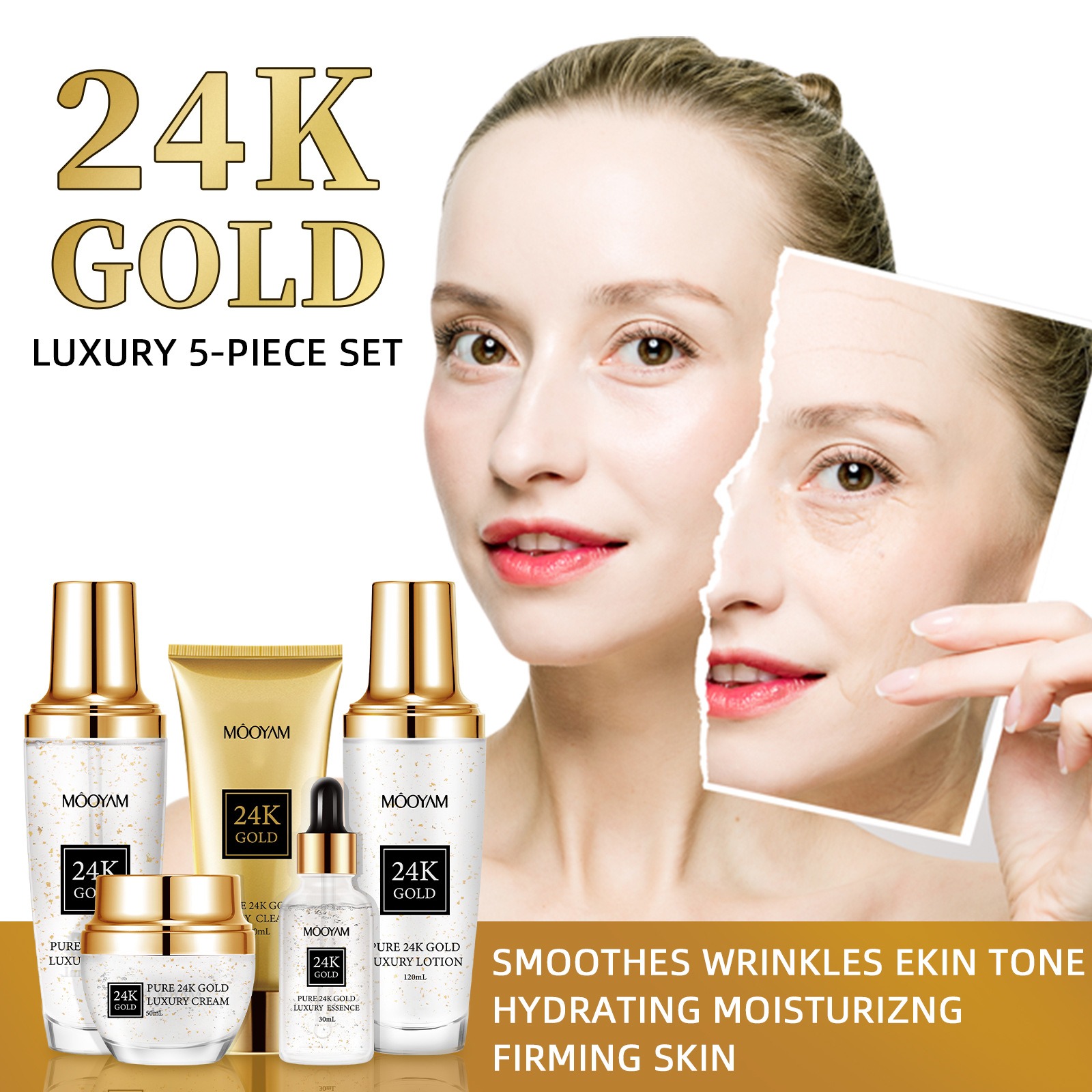 Juego hidratante antiarrugas d - Luxury Skincare Sets reseña y precio
